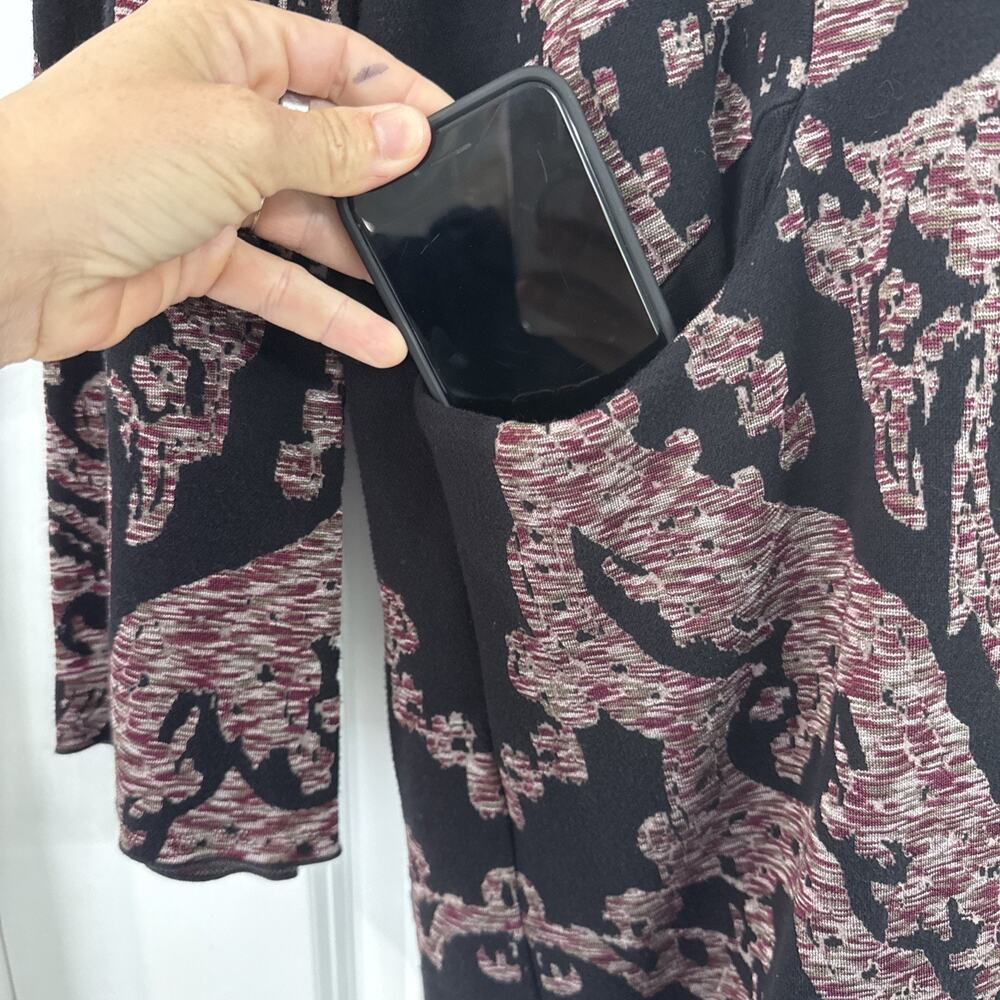 Free People Modern Love Pocket Mini Dress Tunic Mock Neck Sweater Size Large - Picture 5 of 10